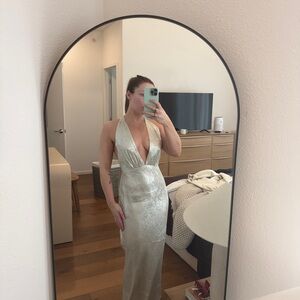 Shona Joy Calder Halter Neck Maxi Dress - Bubbly